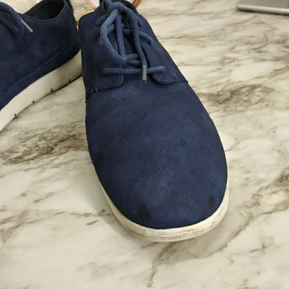UGG navy suede light weight Oxfords Sneakers sz.10 - Picture 10 of 14